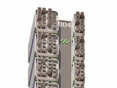 Sci-fi Tower 004 3D model