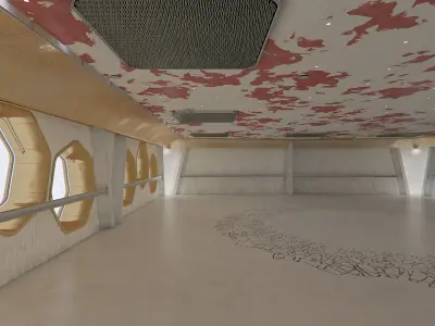 Laboratory hall 3D model