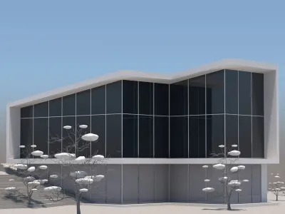 Villa modern house 3D model