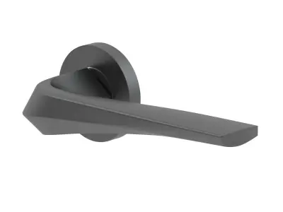 Zoo Hardware Rosso Maniglie Aries Matt Black 3D model