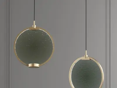 HORO 1 gold and pendant light with name chandler 3D model