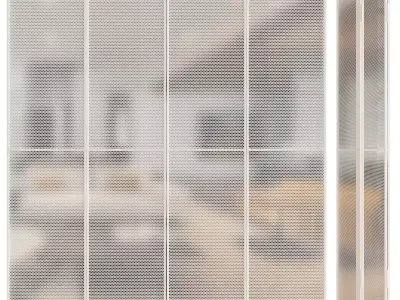 Perforated partition 3D model