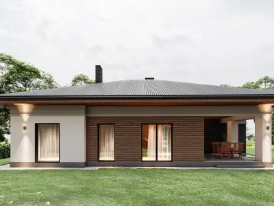 Residential house 3D model 2