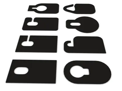 Door Cardboard Handle Hanger 3D model