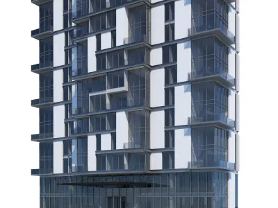 Waterfront Building 3D model