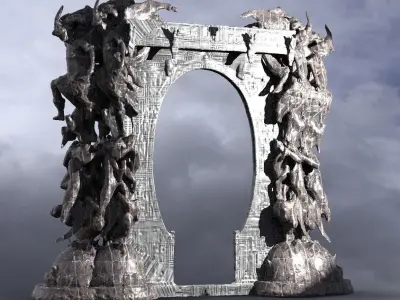 Dantes Inferno Archway 8  3D model