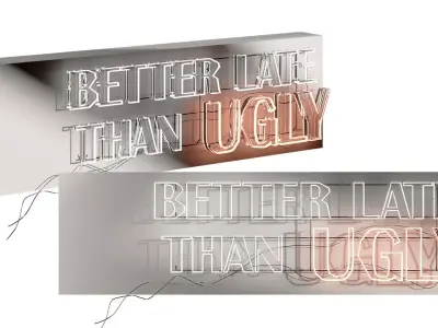 Neon Better Late Than UGLY 3D model