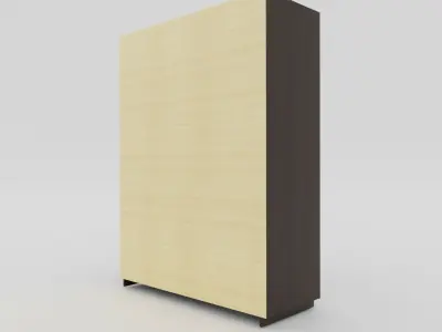 Wardrobe modern Low-poly 3D model