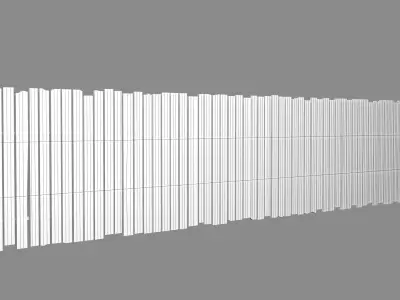 old fence Low-poly 3D model buy
