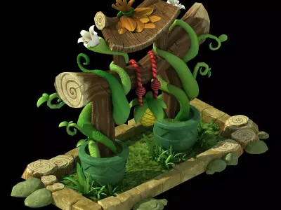 City - Flower Shop 2 3D model