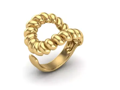 Gold Ring  3D print model shop