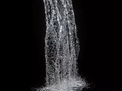 Waterfall fountains 001 3D model