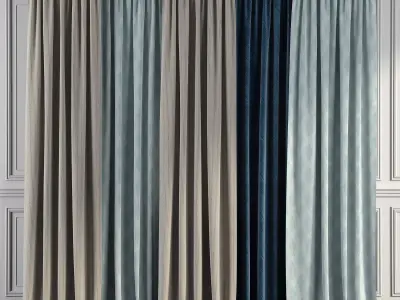 Curtain Set 85 3D model