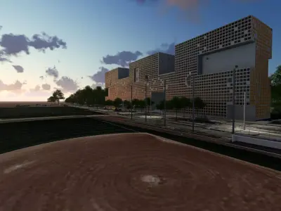 Simmons Hall MIT 3D model