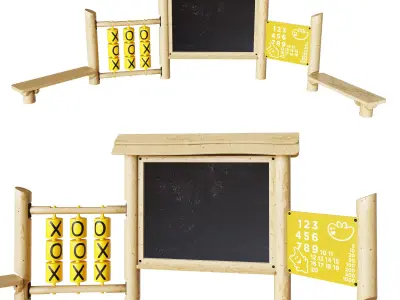 Game element School Type 5 3D model