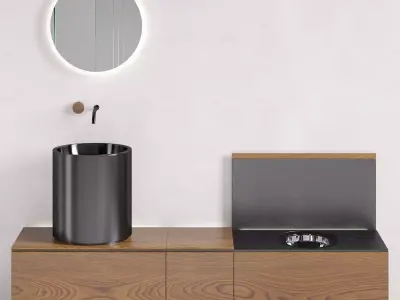 Abaco integrated modular bathroom system by CEA design 3D model