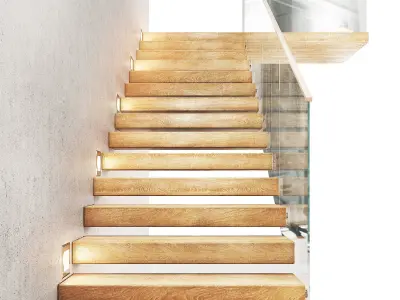 Staircase 01 3D model