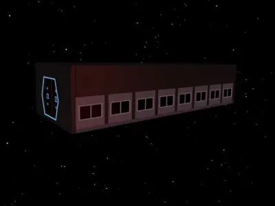 Space corridor 3d  3D model