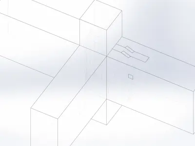Sao Tsugi - 4 elements - Classical Japanese Wood Joint Free 3D model