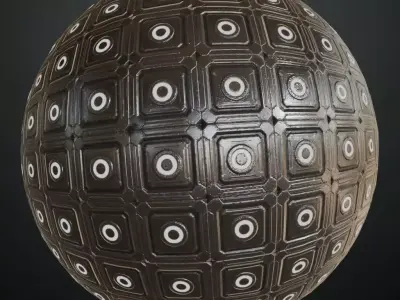 Sci-Fi Wall PBR Seamless Texture