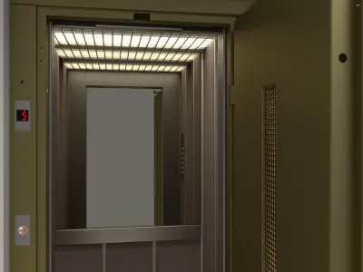 European vintage elevator 3D model