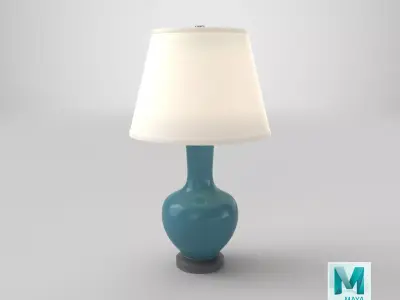 Traditional Table Light On 3D model