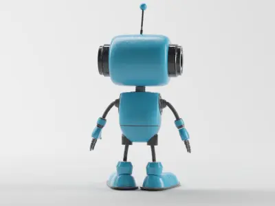 CLEVER ROBOT Low-poly 3D model