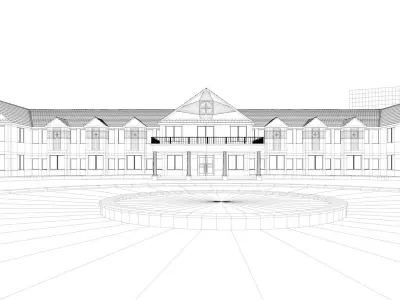 Senior House 3D model