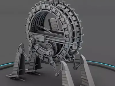 GRIEVOUS VEHICLE  rigged animated 3D model