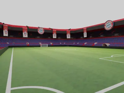 Bayern Munchen Football Stadium Low-poly 3D model