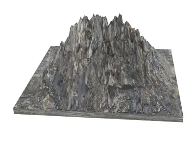 Mountain Low-poly 3D model