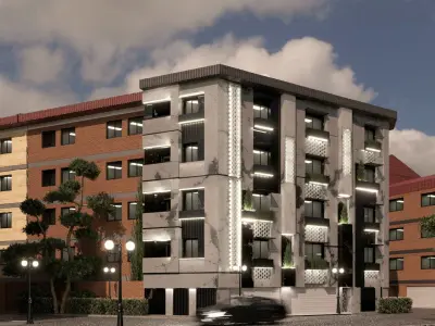 Office Building Exterior 3D Model 3D model