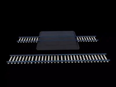 Railway Track 3D model