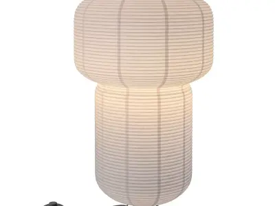 H and M Rice paper floor lamp 3D model