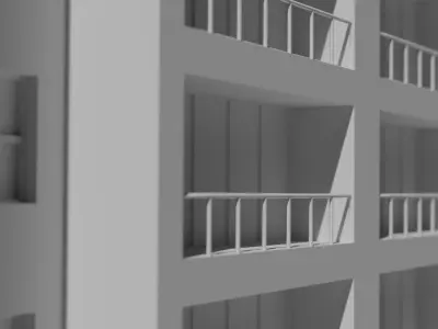 Broadwalk Mall 3D Model Free low-poly 3D model