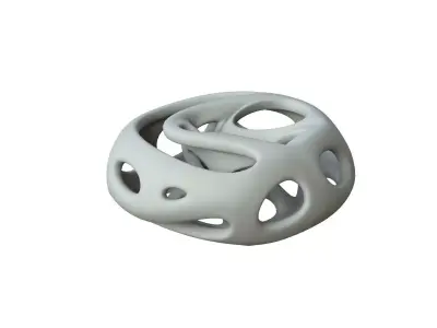 SciFi Cube Object No 65619 Low Poly Shape Low-poly 3D model