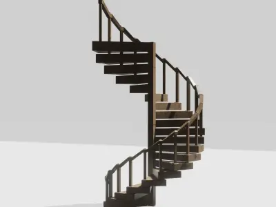 Spiral Staircase 3D model 3D model