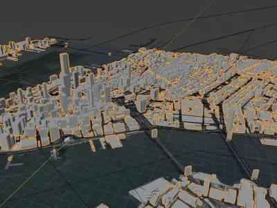 Lower Manhattan City of New York Free 3D model