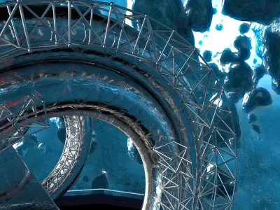 Space Bridge 3D model