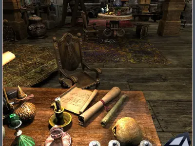 Wizards Tower Low-poly 3D model