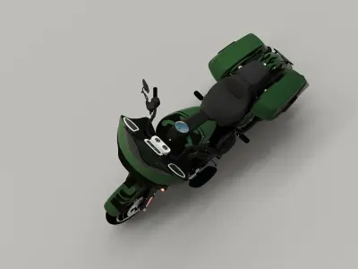 HD Road Glide American Cruise Motorcyle 3D model