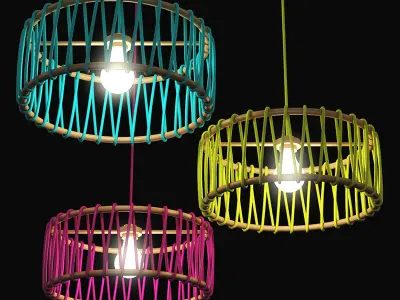 Ceiling Lamps Set 3 3D model