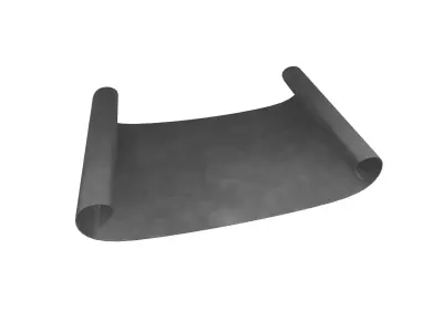 Scroll Paper v1 014 Low-poly 3D model