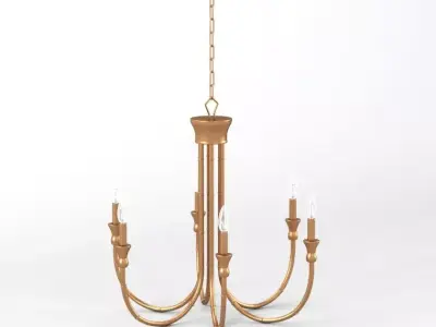 Imperial Bamboo Chandelier 3D model