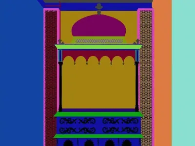 Indian Pooja Room 3D model