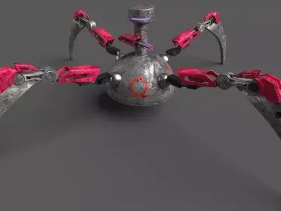 Omega Reaper Spiderbot Aries Reborn Low-poly 3D model