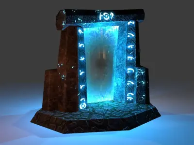 Old Portal Low-poly 3D model