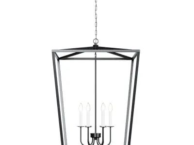 Living District Maddox 6 Light Chandelier 3D model