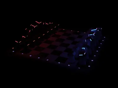 Chess Game Set 3D model