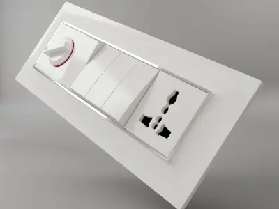 Modular Switch Plate 3D model